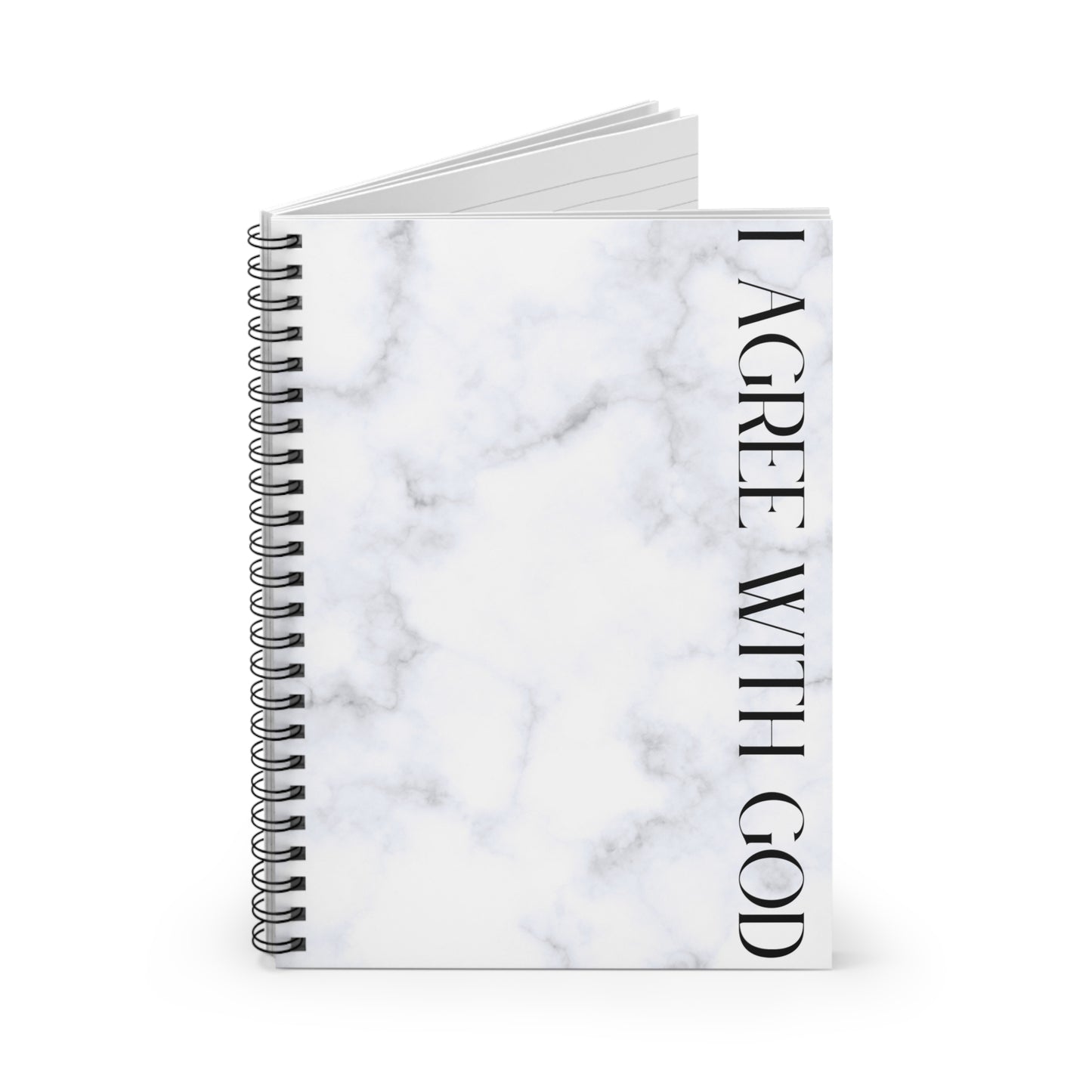 I agree with God Marble Spiral Notebook