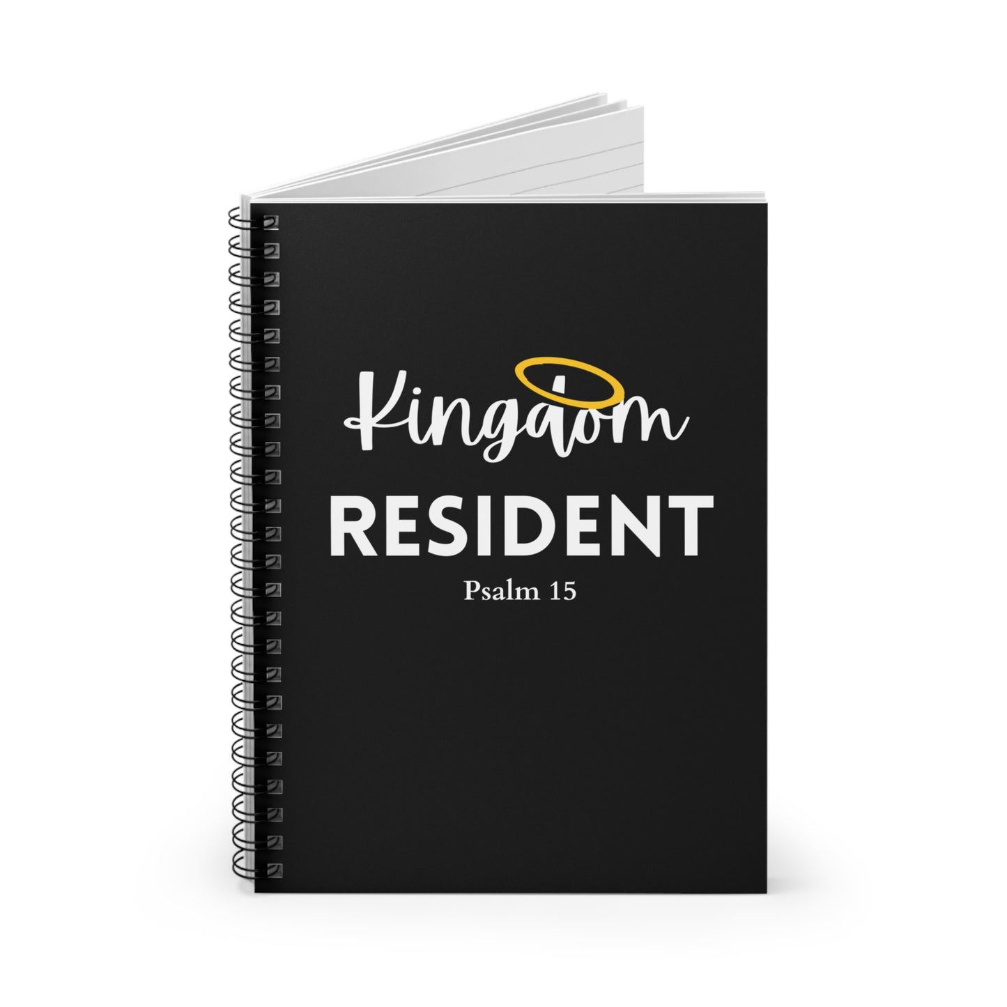 Kingdom Resident Black Spiral Notebook