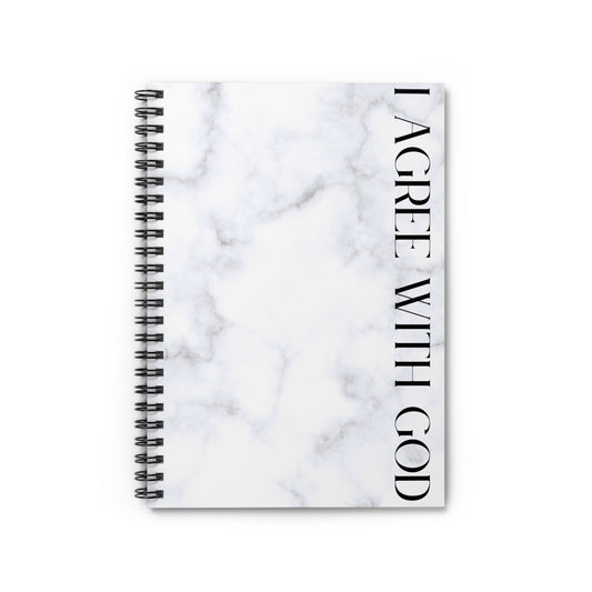 I agree with God Marble Spiral Notebook