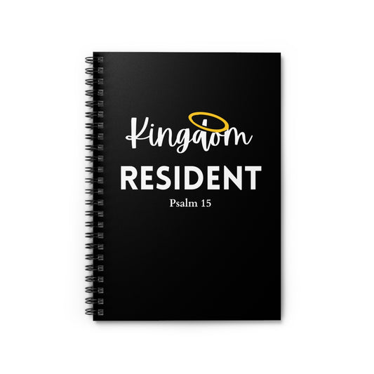 Kingdom Resident Black Spiral Notebook
